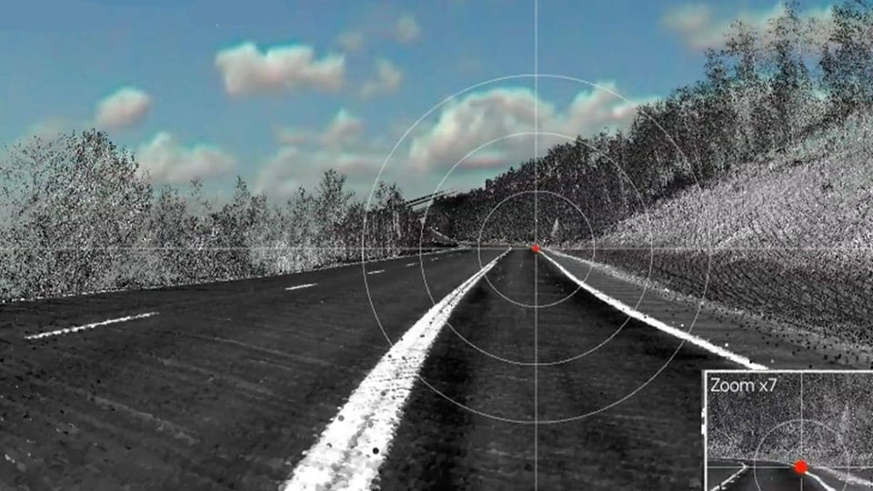 Roadway curve illustrating driver sight distance