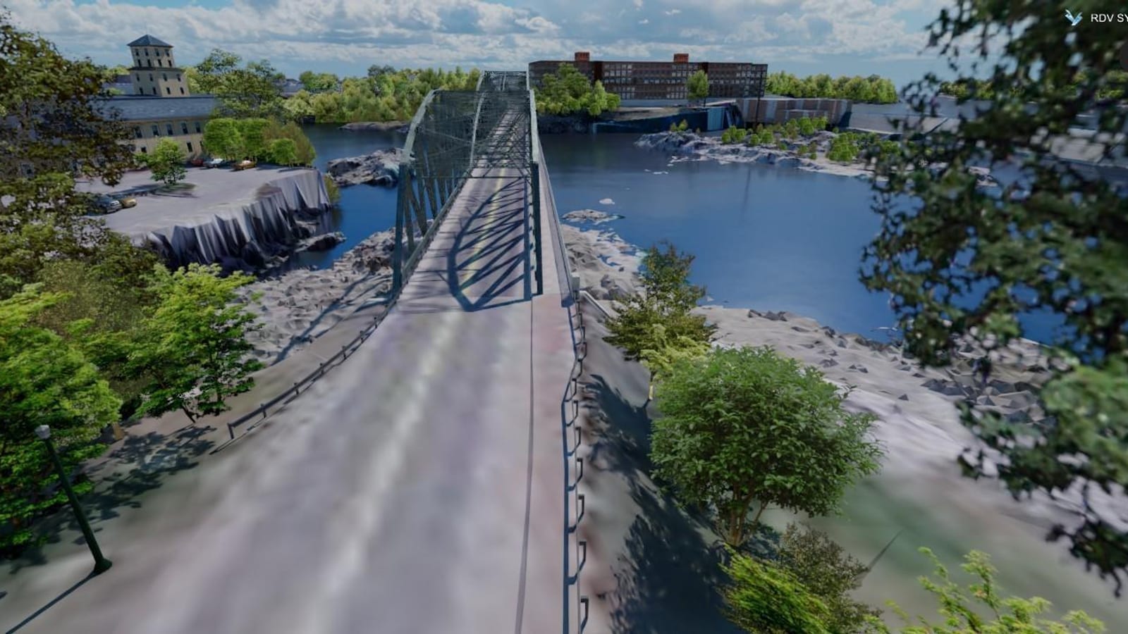 A 3D model of existing roadway conditions