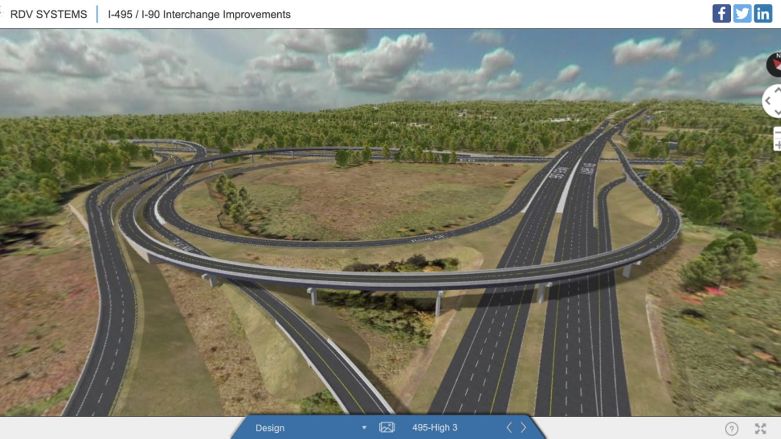 A virtual tour stop at a proposed gateway