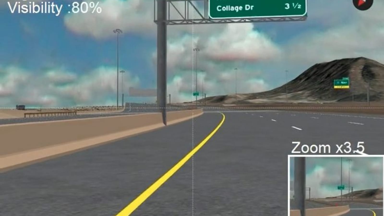 A proposed interchange design loaded into Road Safety Audit 3D